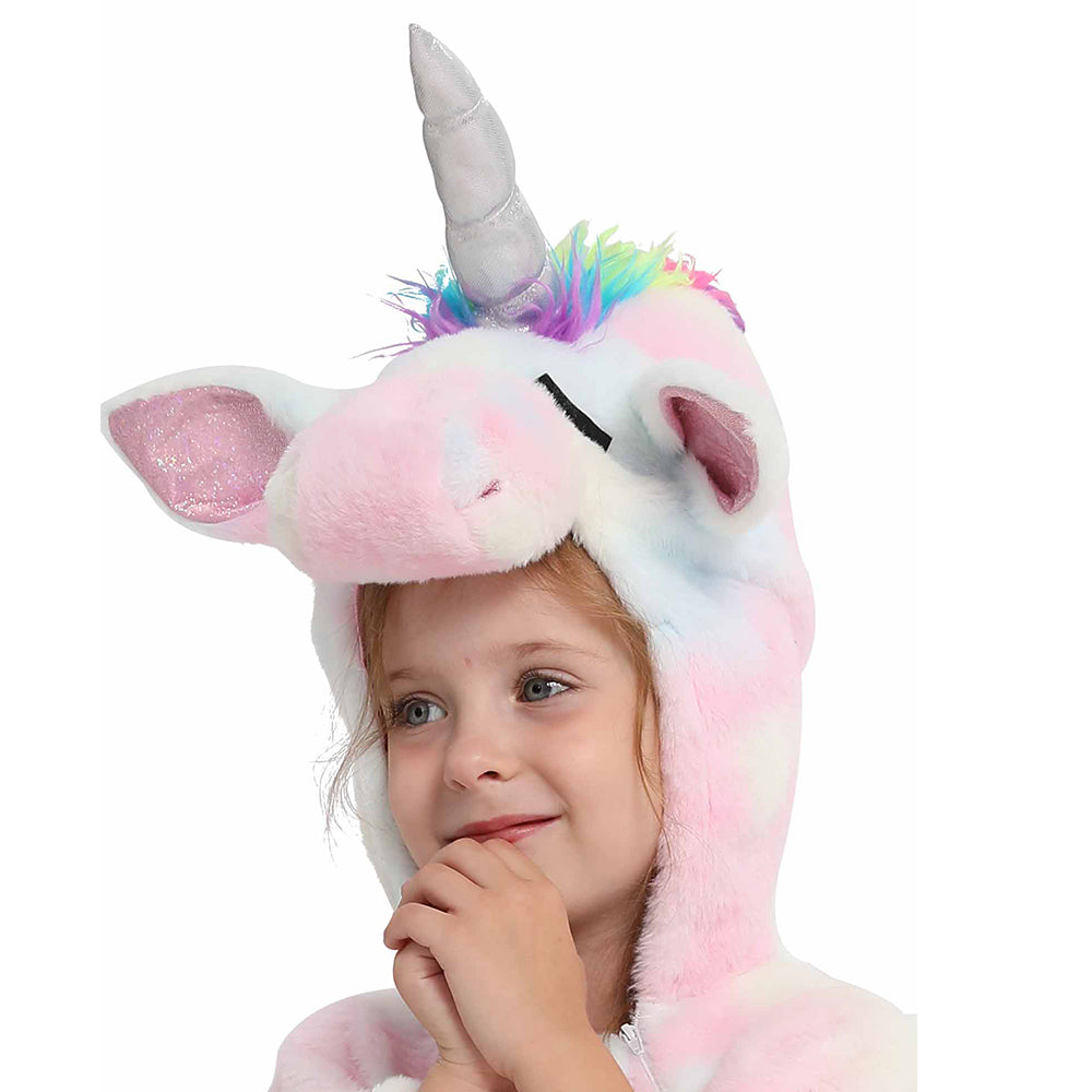 Kinder rosa Jumpsuit Cosplay-Kostüm für Halloween, Karneval und Partys