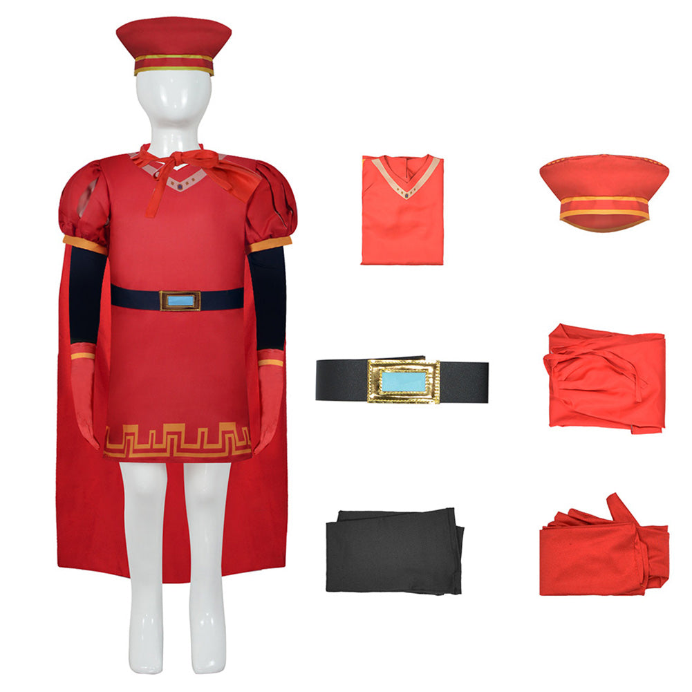 Kinder Shrek Lord Farquaad Cosplay Kostüm Outfits Halloween Karneval Anzug
