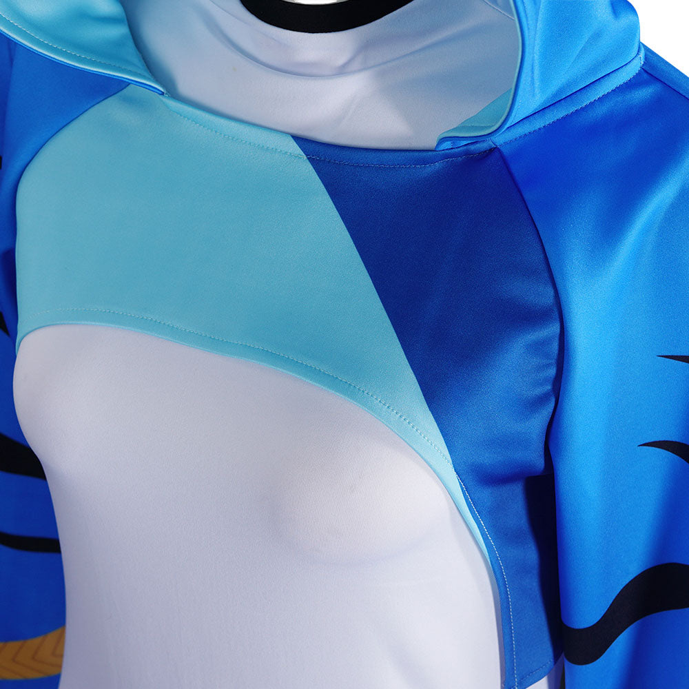 Kpop Demon Hunters Cosplay Kapuzenpulli 3D Druck mit Kapuze Casual Sweatshirt Shrug Katze Blue Derpy Tiger