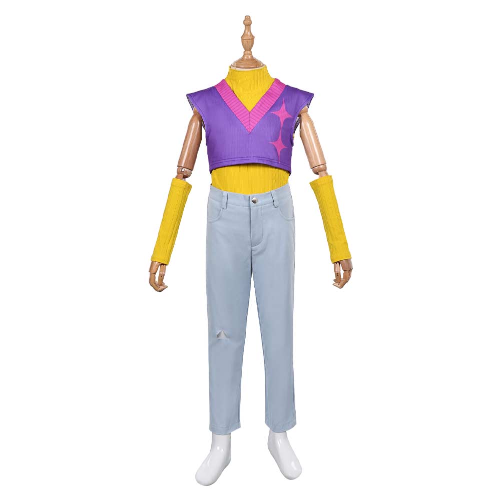 Kpop Demon Hunters Cosplay Kostüm Saja Boys Mystery Saja lila Outfits Cosplay