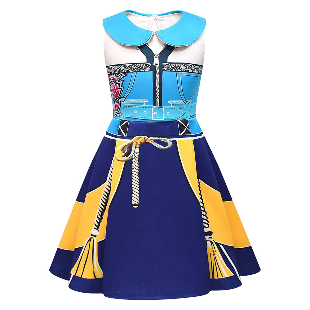 Kpop Demon Hunters Kinder Mädchen Zoey Kleid Cosplay Kostüm Halloween Karneval Party Anzug