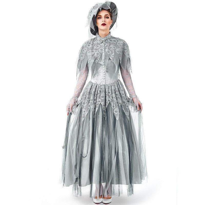 Zombie-Braut Kostüm für Kinder Mädchen Leichen Kleid Cosplay Faschingkostüme