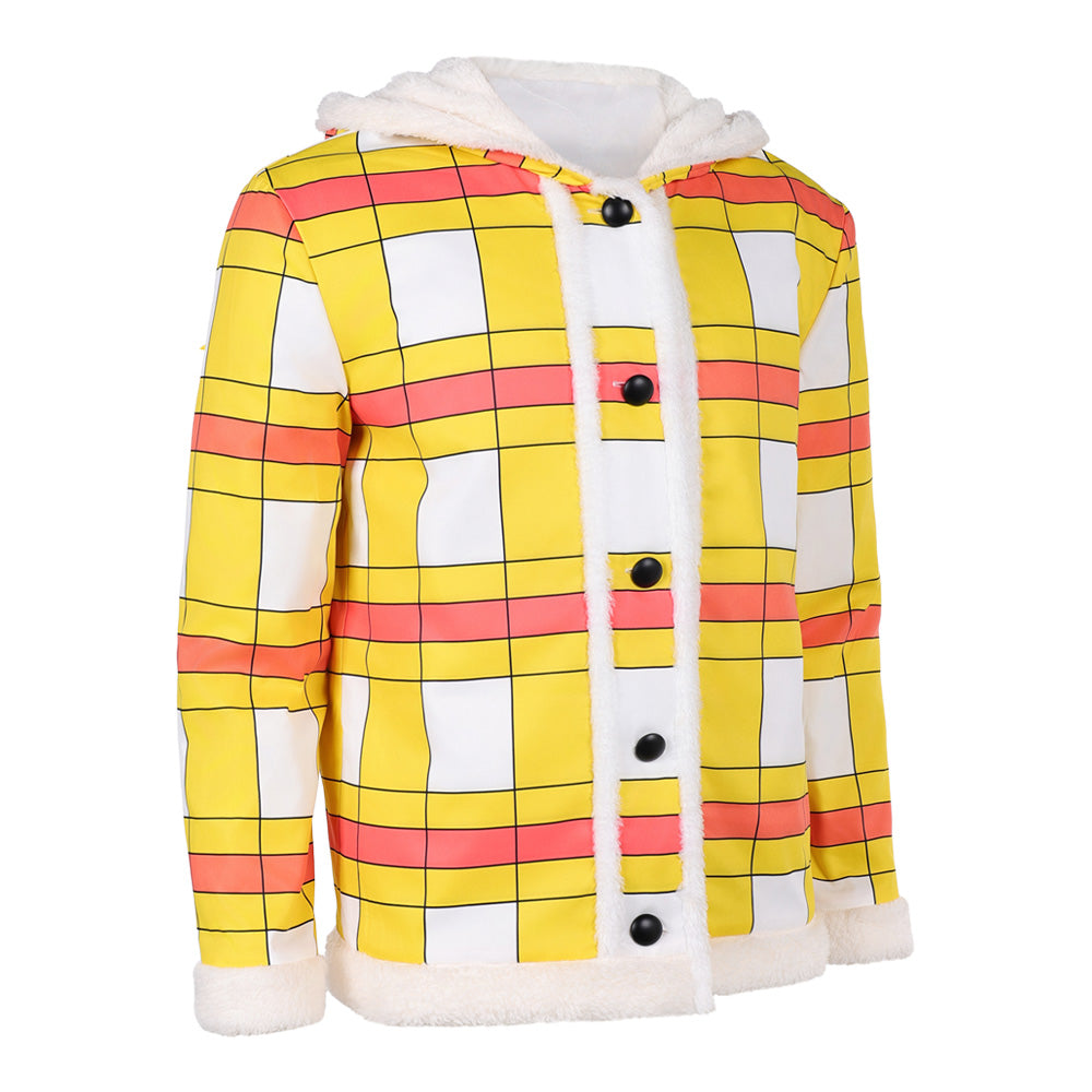 One Piece Herren Luffy gelb Top Cosplay Kostüm für Halloween und Karnevalspartys