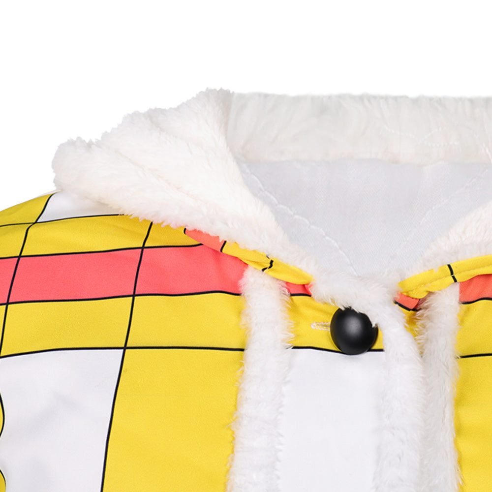 One Piece Herren Luffy gelb Top Cosplay Kostüm für Halloween und Karnevalspartys