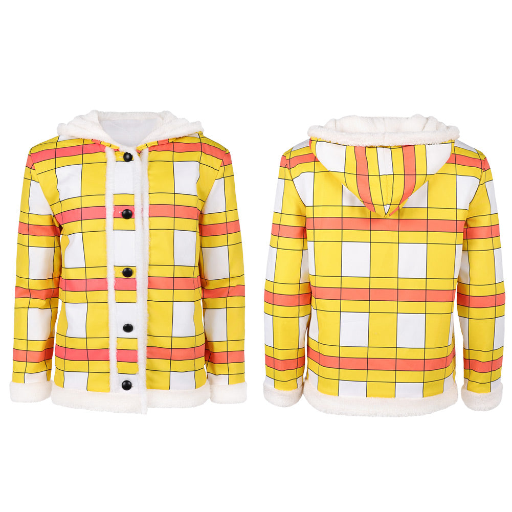 One Piece Herren Luffy gelb Top Cosplay Kostüm für Halloween und Karnevalspartys