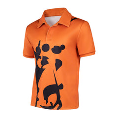 One Piece Herren Sanji orange Top Cosplay-Kostüm für Halloween Karneval Partys