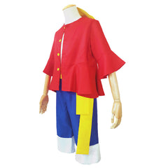 One Piece Kinder Luffy-Cosplay-Kostüm Halloween Karneval  Partys