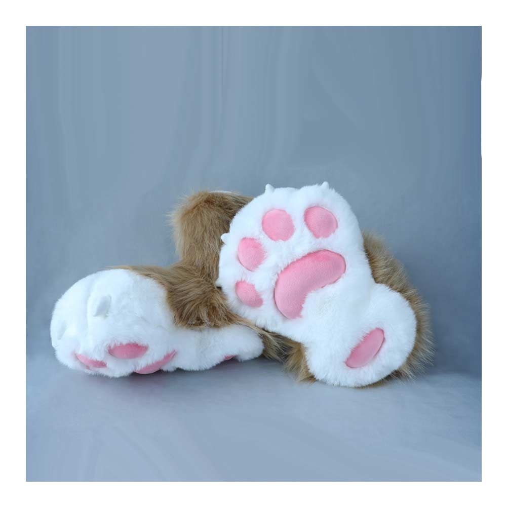 Plüsch Tier Pfote Socken Plüsch Schuhe Cover Halloween Karneval Kostüm Zubehör