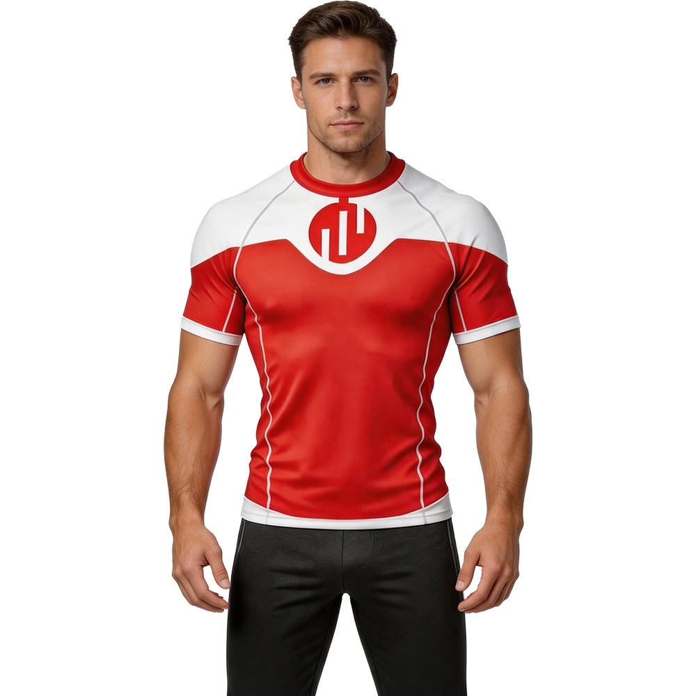 Herren Invincible Top Shirt Conquest Cosplay-Kostüm für Halloween und Karnevalspartys