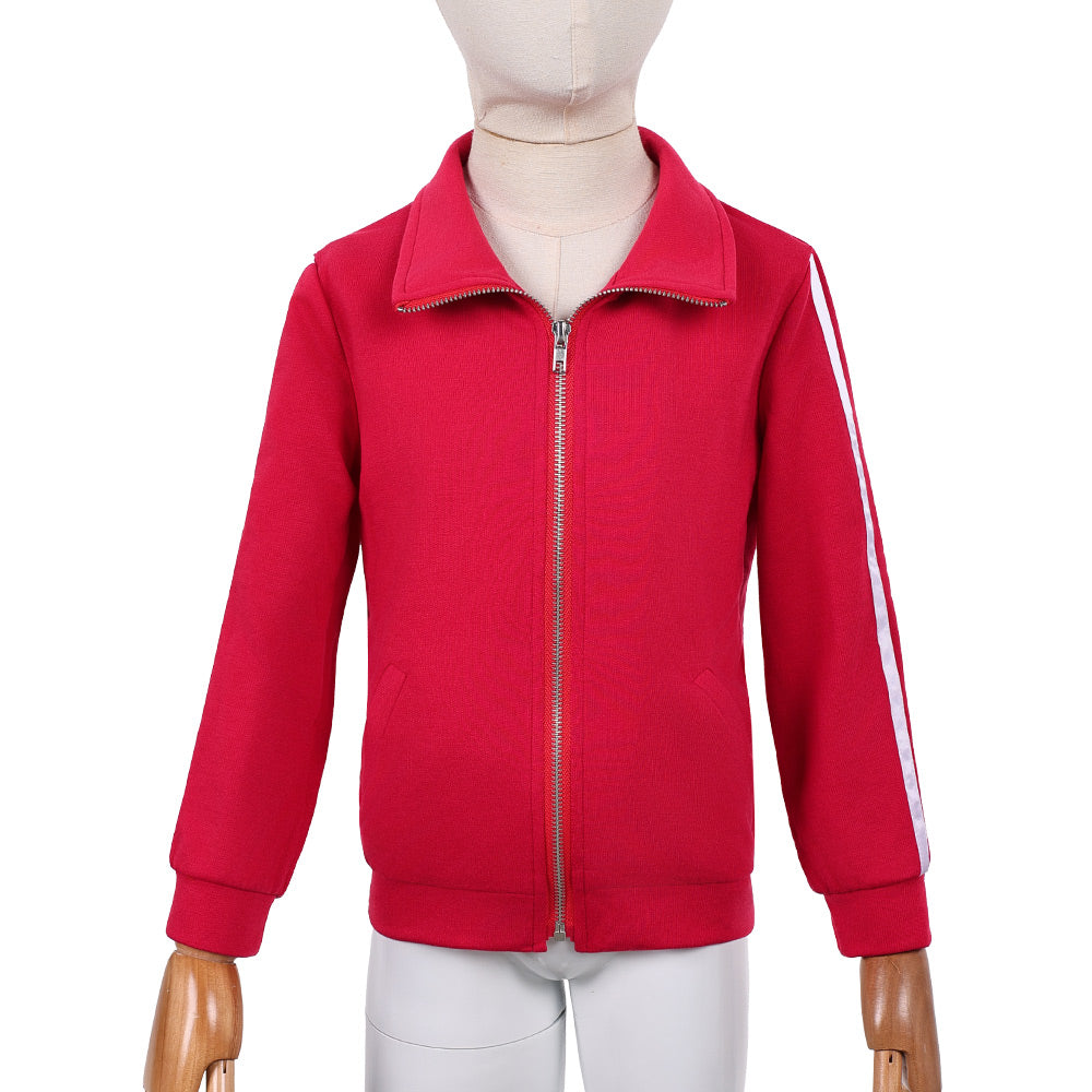 Stranger Things Kinder Mächen Holly Wheeler rot Jacke Cosplay-Kostüm Halloween Karneval und Partys