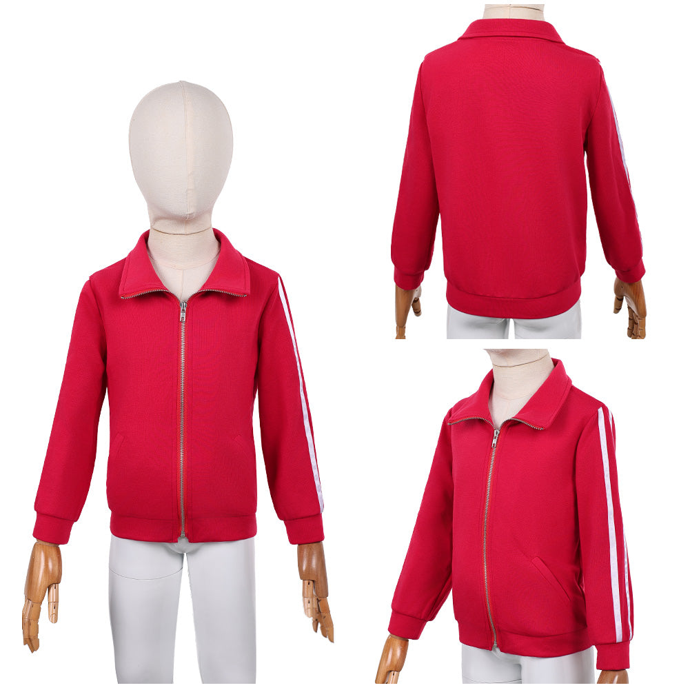 Stranger Things Kinder Mächen Holly Wheeler rot Jacke Cosplay-Kostüm Halloween Karneval und Partys
