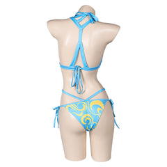 Street Fighter Damen Chun Li Kostüm Outfits Bademode Halloween Karneval Anzug