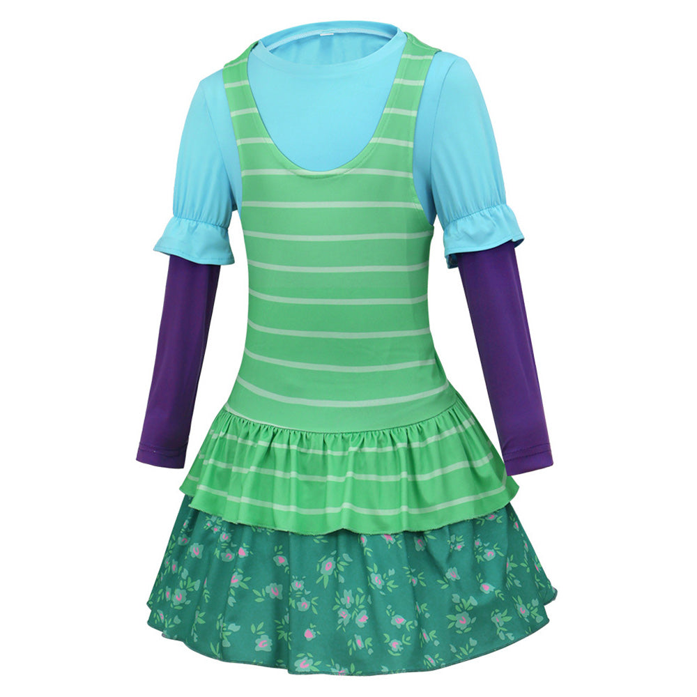 Toy S Kinder Mädchen Kleid Bonnie-Cosplay-Kostüm für Halloween, Karneval und Partys
