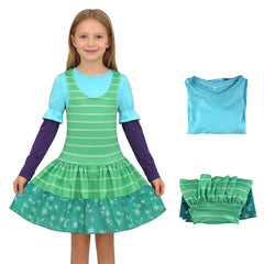 Toy S Kinder Mädchen Kleid Bonnie-Cosplay-Kostüm für Halloween, Karneval und Partys