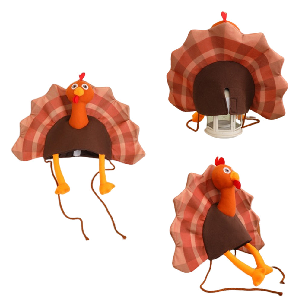 Truthahn-Cosplay-Hut – Halloween- und Karnevalskostüm-Accessoires