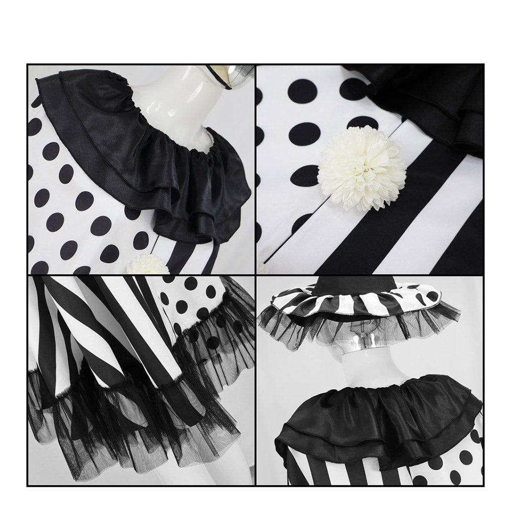 unisex Erwachsene Terrifier Clown-Cosplay-Kostüm für Halloween, Karneval und Partys