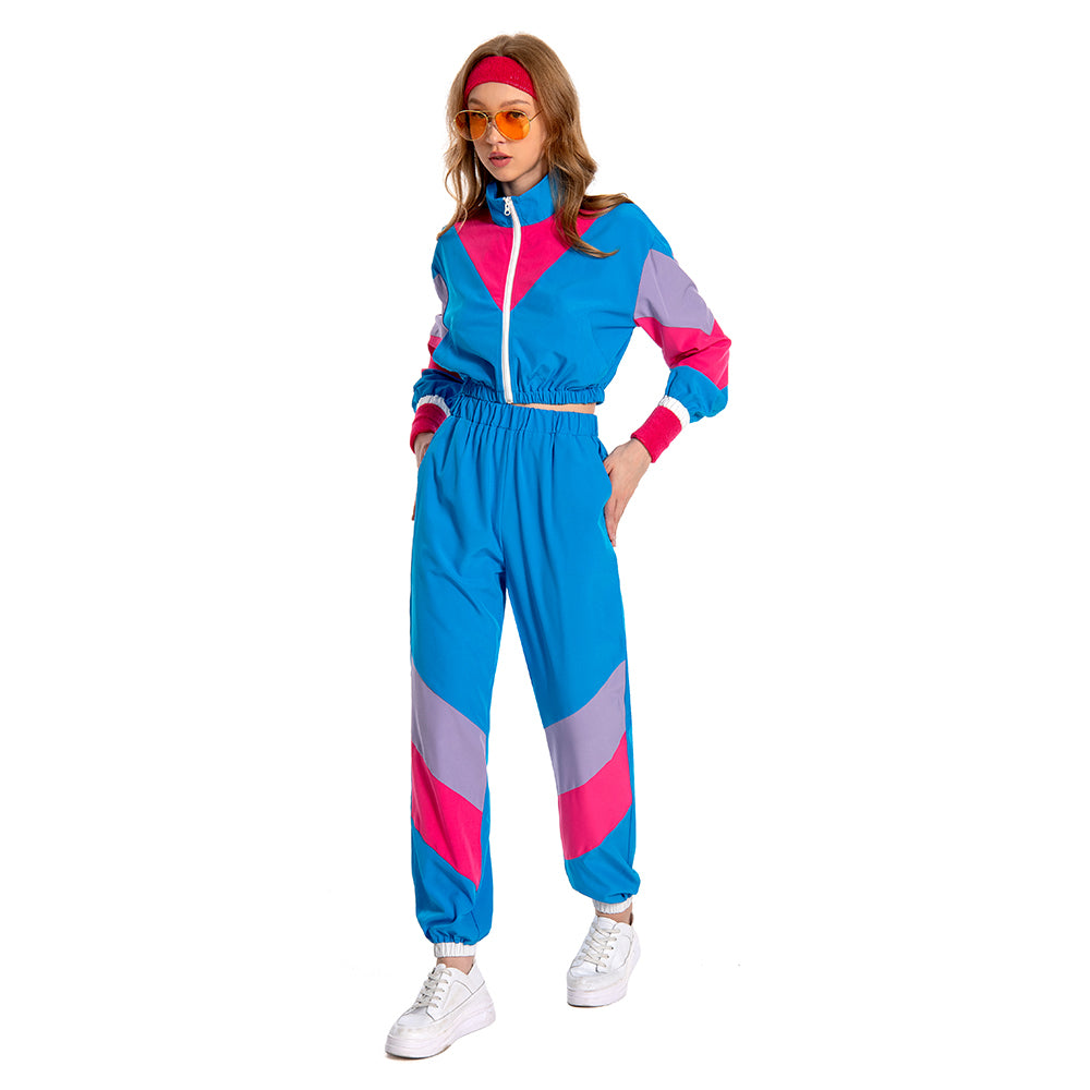 unisex Halloween Cosplay Cosplay Kostüm Outfits Halloween Karneval Anzug 80er Jahre Workout Kostüm Kostüm Outfit Set für Erwachsene