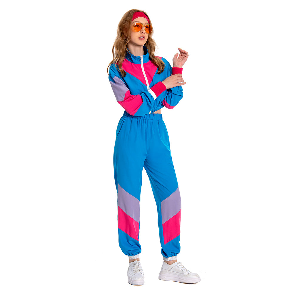 unisex Halloween Cosplay Cosplay Kostüm Outfits Halloween Karneval Anzug 80er Jahre Workout Kostüm Kostüm Outfit Set für Erwachsene