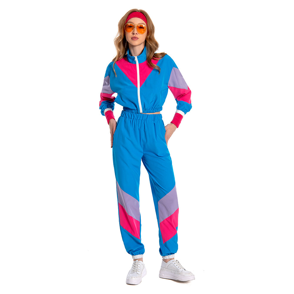 unisex Halloween Cosplay Cosplay Kostüm Outfits Halloween Karneval Anzug 80er Jahre Workout Kostüm Kostüm Outfit Set für Erwachsene