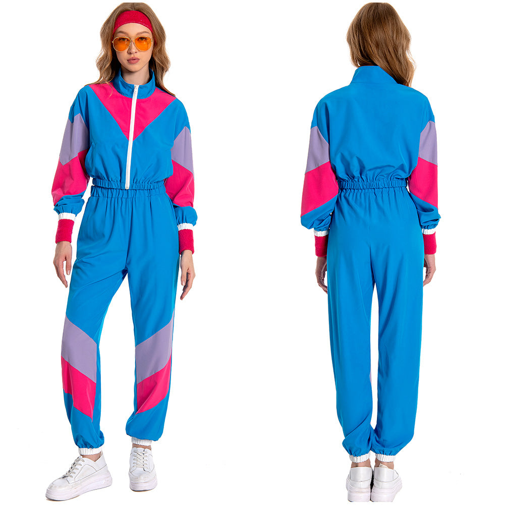 unisex Halloween Cosplay Cosplay Kostüm Outfits Halloween Karneval Anzug 80er Jahre Workout Kostüm Kostüm Outfit Set für Erwachsene