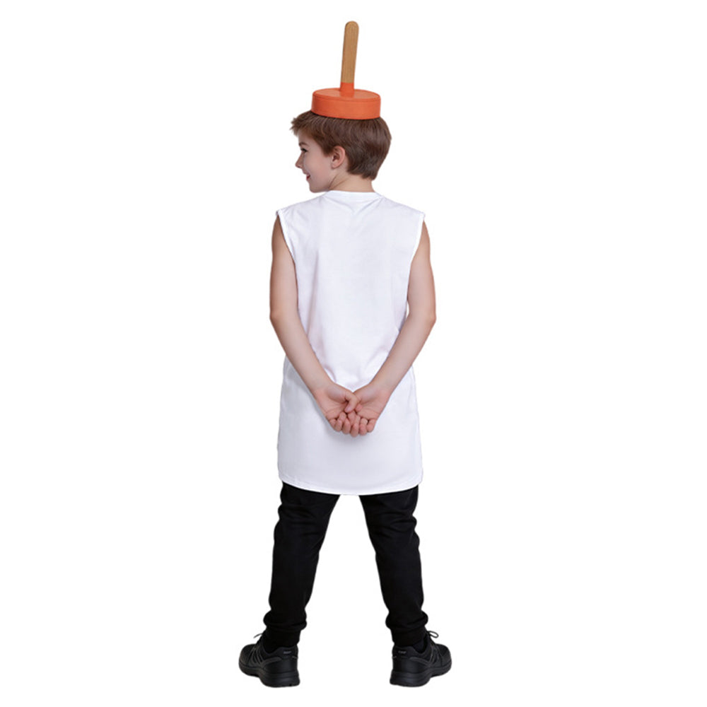 Unisex Toilettenförmiger Saugheber – Cosplay-Kostüm für Halloween, Karneval und Partys