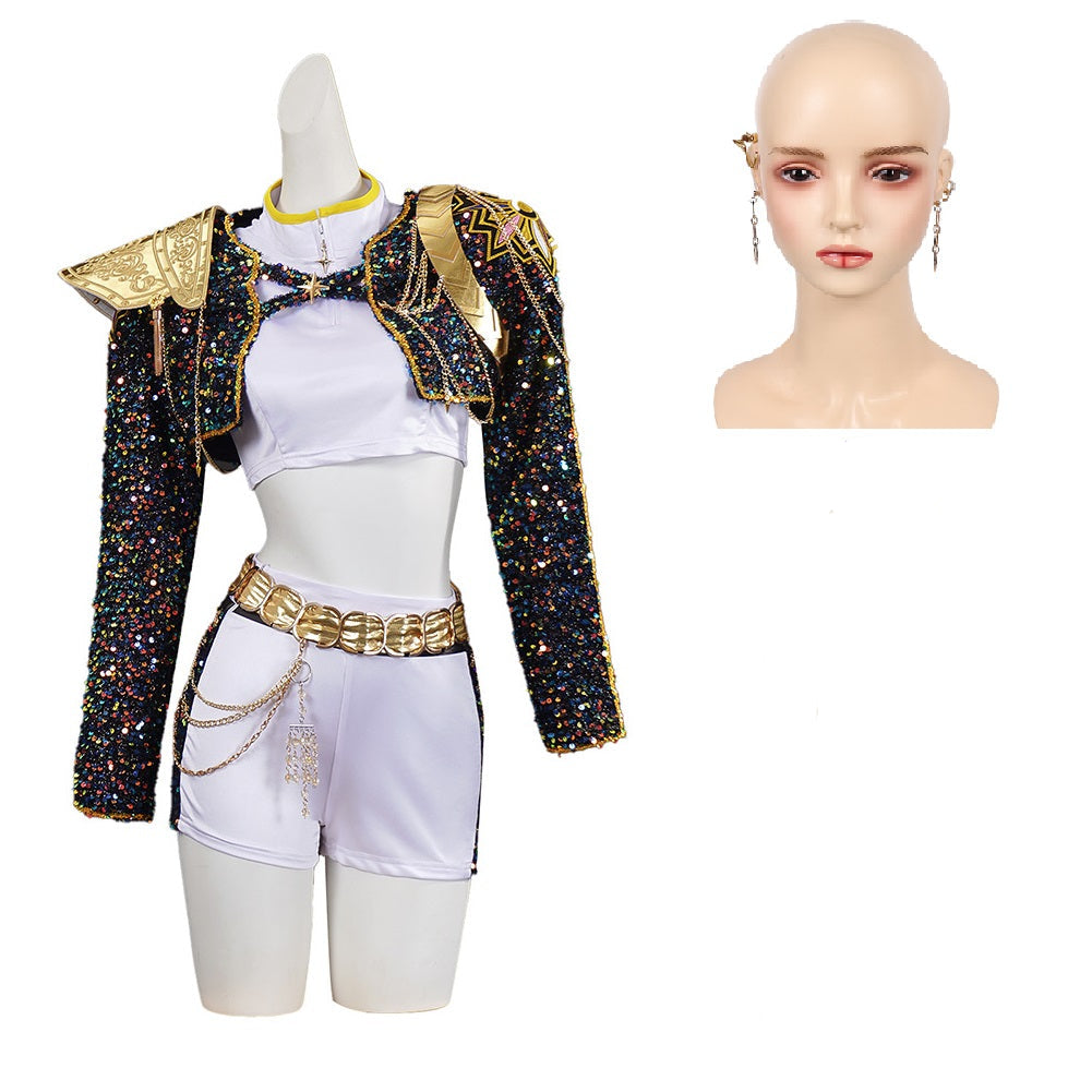 Kinder Rumi Mädchen Cosplay Kostüm Halloween Karneval Party Anzug