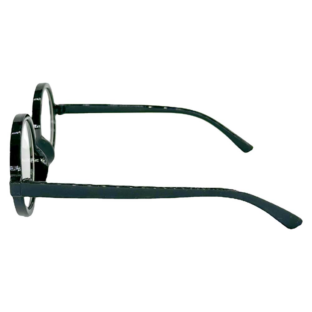 Vintage Runde Zauberer Brille mit weißen Gläsern Perfekt für Wizard Cosplay und Halloween Outfits