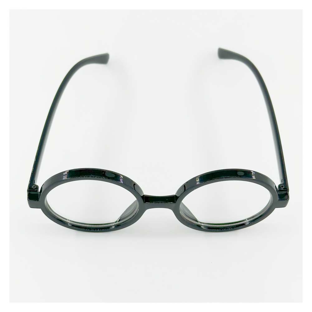 Vintage Runde Zauberer Brille mit weißen Gläsern Perfekt für Wizard Cosplay und Halloween Outfits