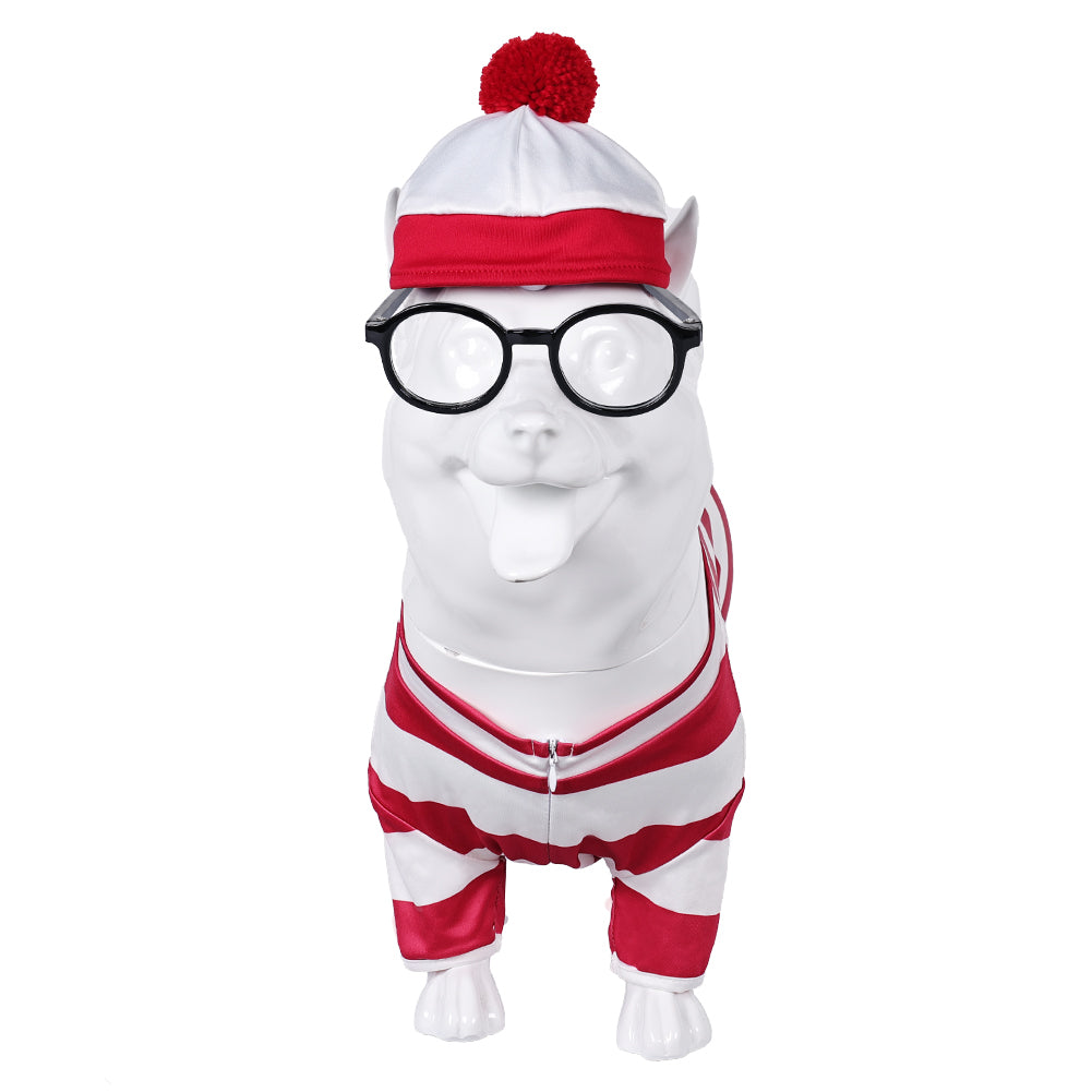 Wo ist Walter Hundekleidung Willy der Hund Cosplay Kostüm Outfits Halloween Karneval Anzug