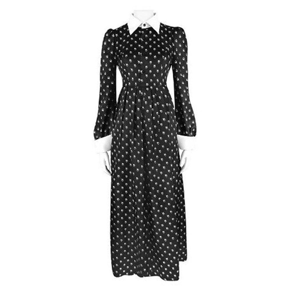 The Addams Family (2022) Mittwoch Cosplay Kostüm Outfits Halloween Karneval Kleid