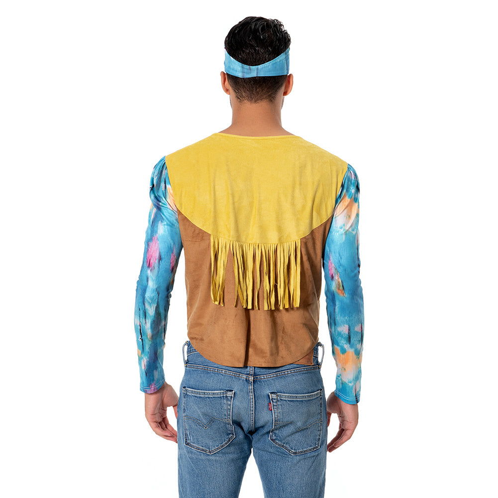Erwachsene 70er Hippie Cosplay Kostüm Retro Disco Outfits Halloween Karneval Set