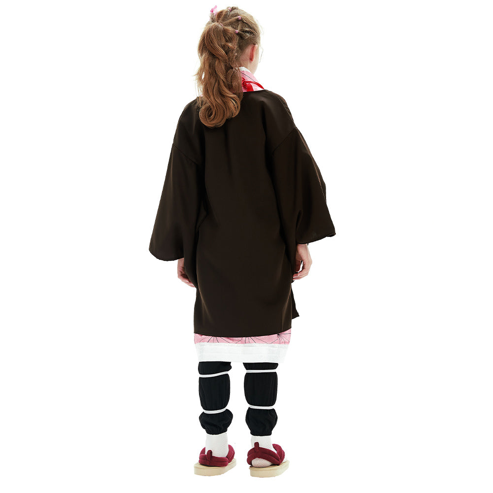 Mädchen Demon Slayer Kimetsu no Yaiba Nezuko Kostüm Kimono