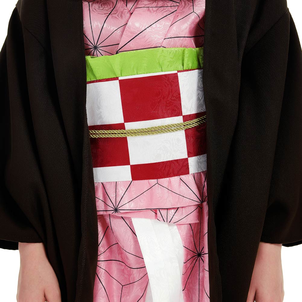 Mädchen Demon Slayer Kimetsu no Yaiba Nezuko Kostüm Kimono