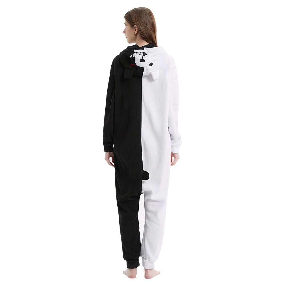 Danganronpa Monokuma Schlafenanzug Pajama Erwachsene Sleepwear Pyjamas für Alltag