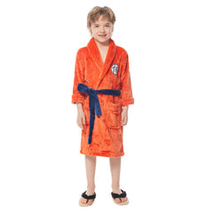 Bademantel Dragon Ball Cosplay Son Goku Kostüm Schlafanzug Plüsche Robe Mantel Erwachsene Pajamas