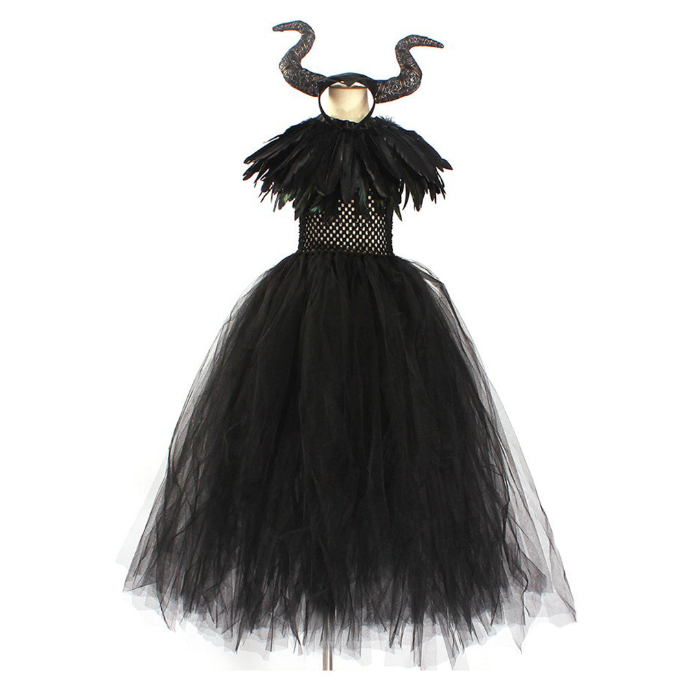 Mädchen Cosplay Kostüm Outfits Halloween Karneval Kinder 4tlg. Kleid