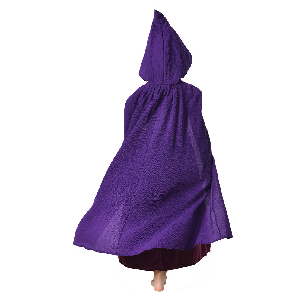 Damen/Kinder Hocus Pocus Sarah Mary Winifred Sanderson Umhang mit Kapuze