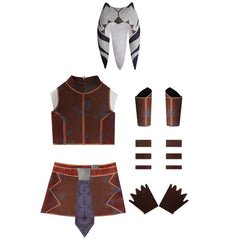 Kinder Asoka Tano SW Outfits Cosplay Kostüm