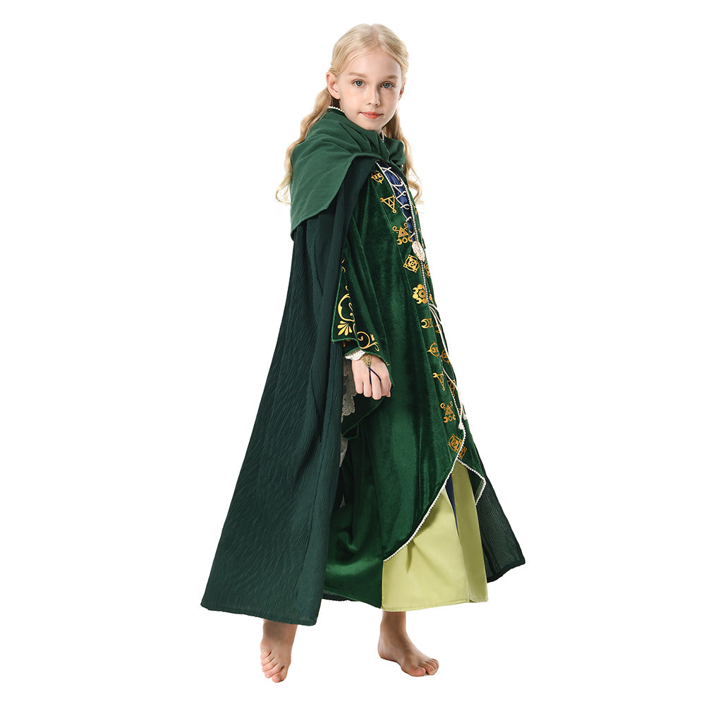 Damen/Kinder Hocus Pocus Sarah Mary Winifred Sanderson Umhang mit Kapuze