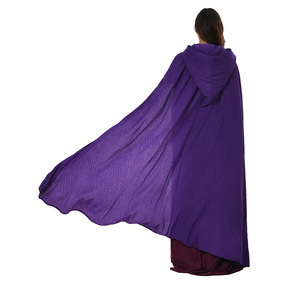 Damen/Kinder Hocus Pocus Sarah Mary Winifred Sanderson Umhang mit Kapuze