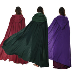 Damen/Kinder Hocus Pocus Sarah Mary Winifred Sanderson Umhang mit Kapuze