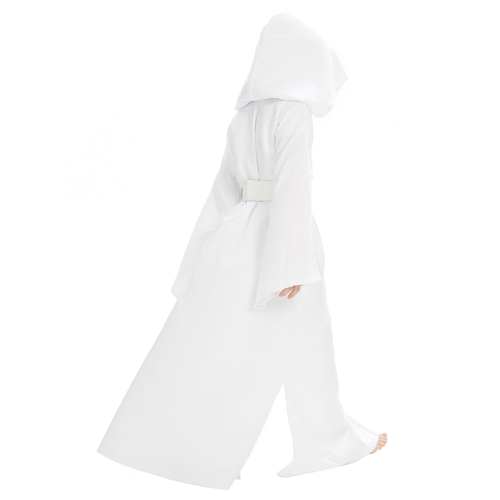 Kinder Mädchen  Prinzessin Leia Cosplay Kostüm