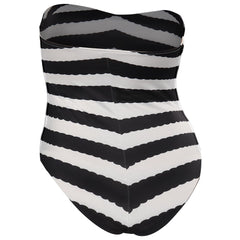 Kinder Mädchen Cosplay Kostüm Outfits Halloween Karneval Party Anzug Barbie Anzug schwarz-weiß gestreift Badeanzug