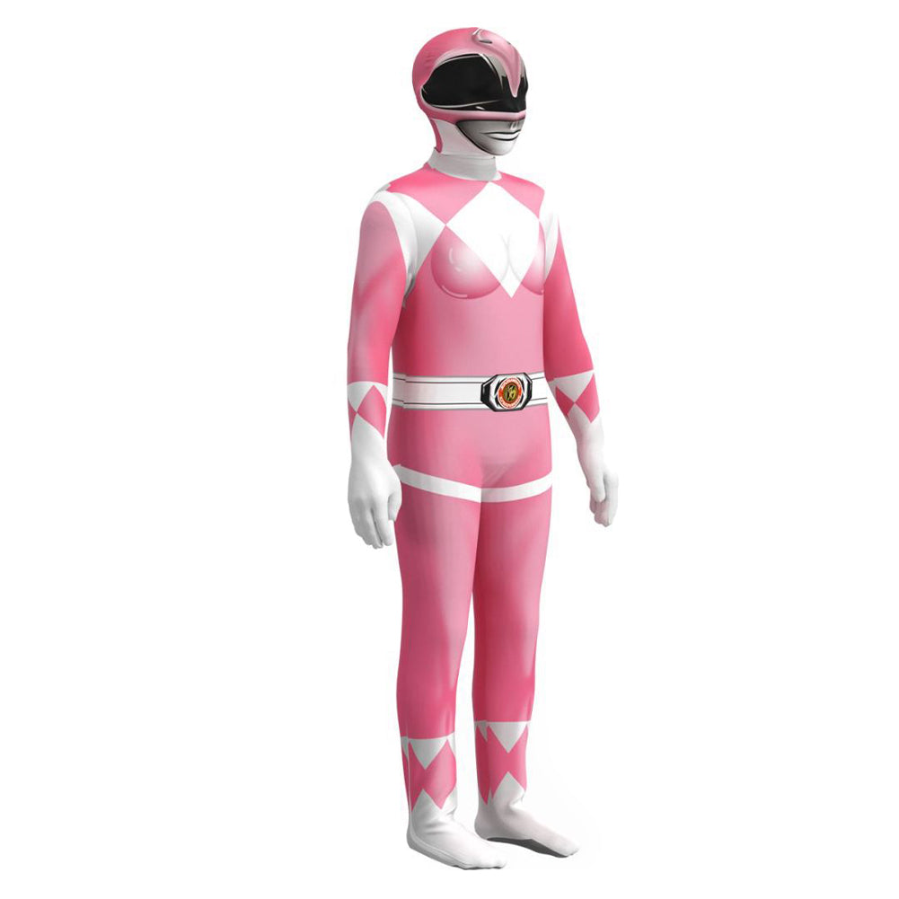 Kinder Mighty Morphin Power Rangers Kimberly Cosplay Kostüm Halloween Karneval Jumpsuit