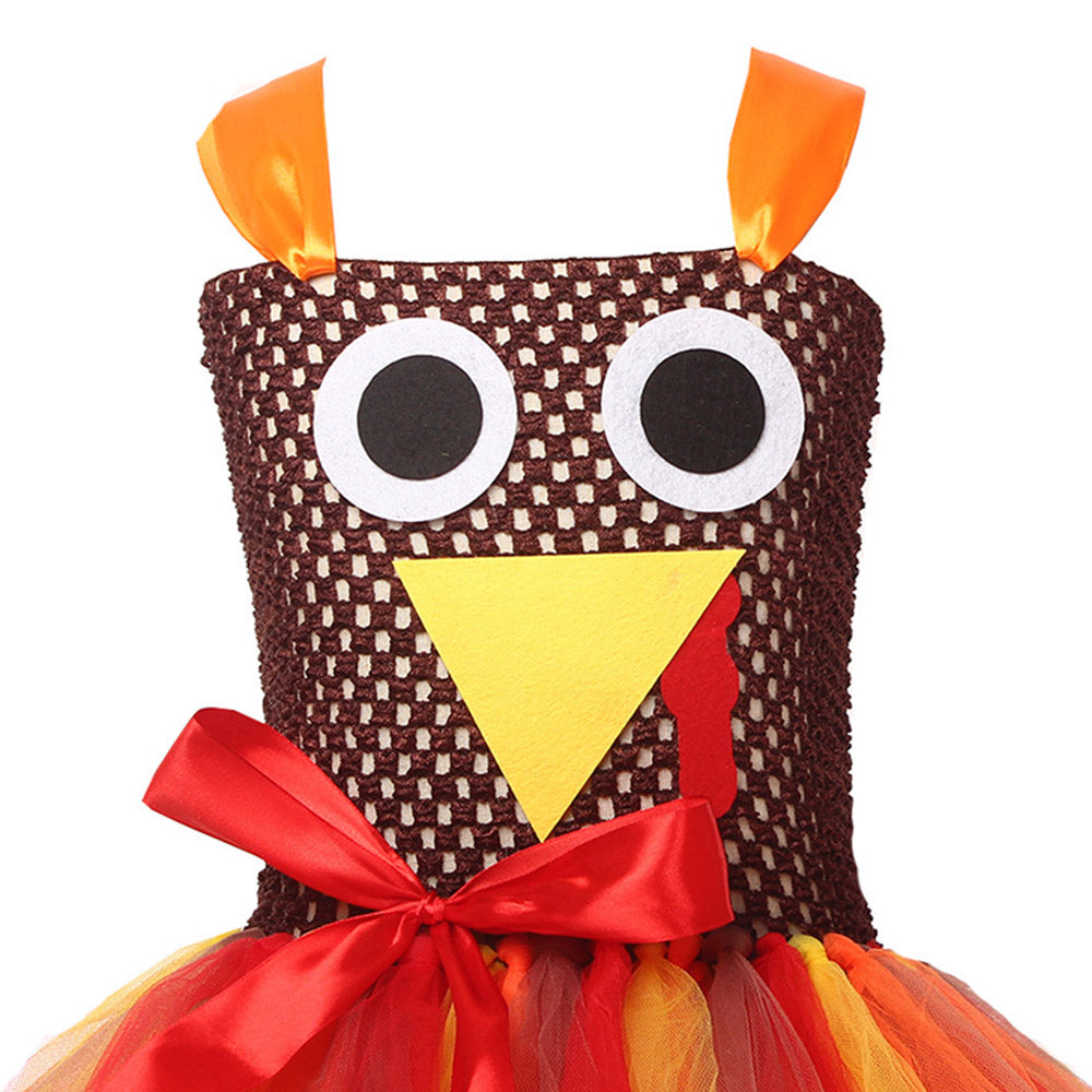 Mädchen Tutukleid Thanksgiving Turkey Truthühner Tüll Kleid Mottoparty Kleid