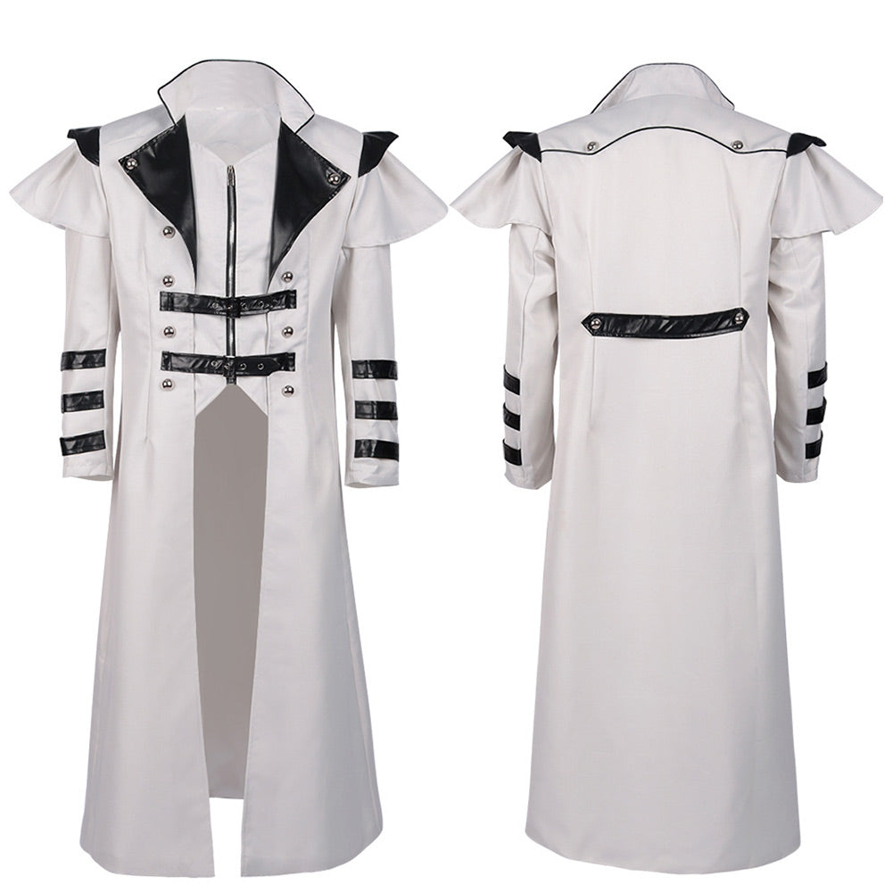 Mittelalterlicher Gothic Punk Mantel Cosplay Kostüm Outfits Halloween Karneval Outfits
