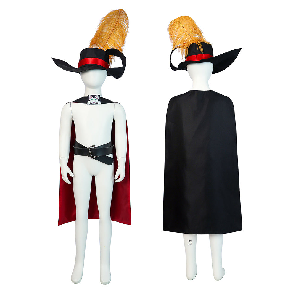Kinder Kater in Boots: Der letzte Wunsch Cosplay Outfits Halloween Karneval Party Anzug Kostüm
