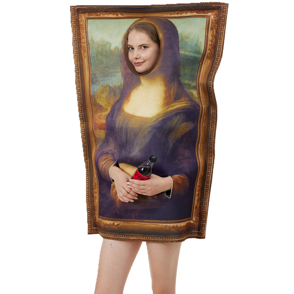 Mona Lisa Schaum Kostüm für Erwachsene Faschingkostüme Mottoparty Einheitsgröße getränk kostüm