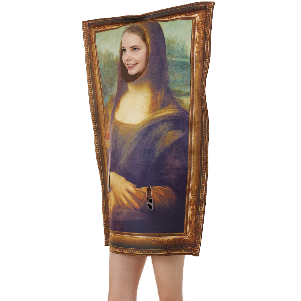 Mona Lisa Schaum Kostüm für Erwachsene Faschingkostüme Mottoparty Einheitsgröße getränk kostüm