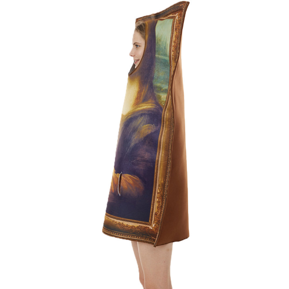 Mona Lisa Schaum Kostüm für Erwachsene Faschingkostüme Mottoparty Einheitsgröße getränk kostüm